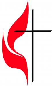 The United Methodist Church of Greater New Jersey cross and flame