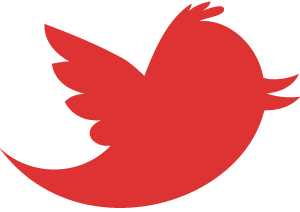 red twitter icon