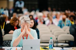 gina hendrickson, pray, prayer, annual conference 2019