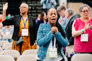 prayer, african american woman, annual conference 2019